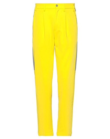 PEOPLE OF SHIBUYA Casual trouser Yellow 58% Rayon, 34% Polyamide, 8% Elastane