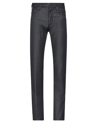 EMPORIO ARMANI Denim pants Black 99% Cotton, 1% Elastane
