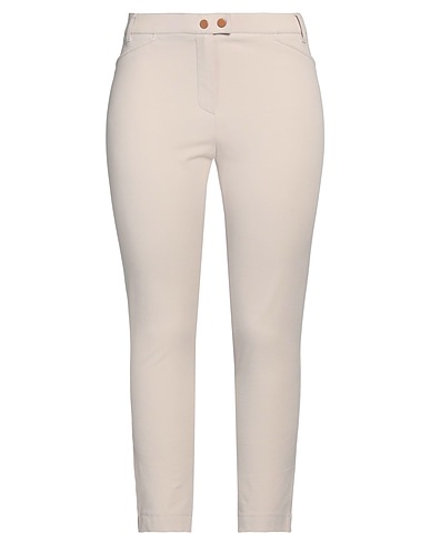 SEDUCTIVE Casual trouser Beige 95% Cotton, 5% Elastane