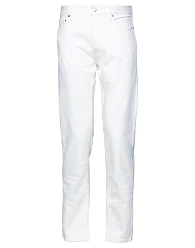 AMBUSH Denim trousers White 95% Cotton, 5% Polyurethane, Leather