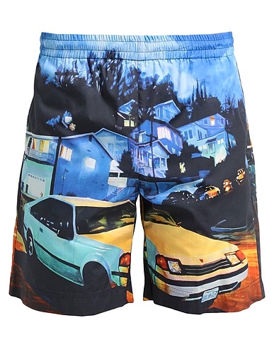 MSGM Swim shorts Blue 100% Cotton