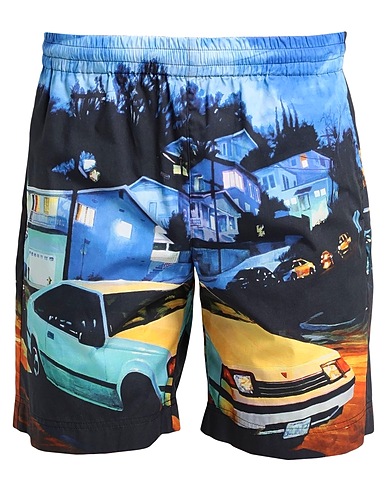 MSGM Swim shorts Blue 100% Cotton