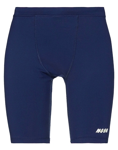 MSGM Shorts & Bermuda Midnight blue 91% Polyamide, 9% Elastane