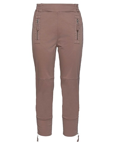 DOLORES... Casual trouser Brown 97% Cotton, 3% Elastane