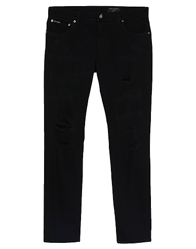 DOLCE&GABBANA 5-pocket Black 98% Cotton, 2% Elastane