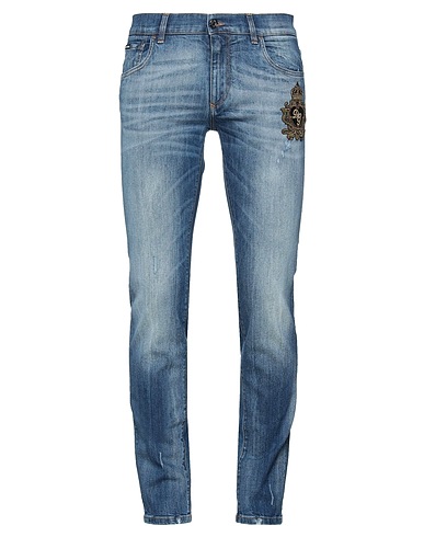 DOLCE&GABBANA Denim pants Blue 98% Cotton, 2% Elastane