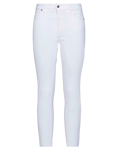 VICOLO Casual trouser BIANCO 92% Cotton, 6% Elastomultiester, 2% Elastane