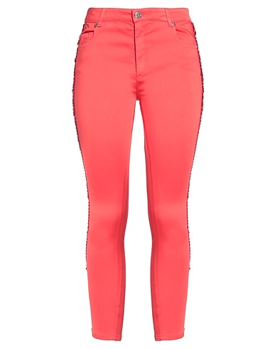 CRISTINAEFFE Pantalone Rosso 98% Cotone, 2% Elastan