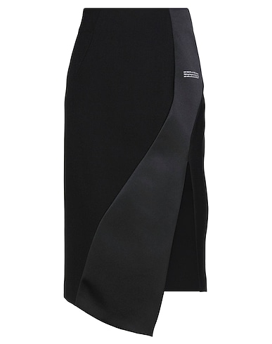 OFF-WHITE™ Midi skirt Black 53% Polyester, 43% Virgin Wool, 4% Elastane, Viscose