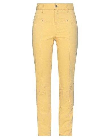 ISABEL MARANT Pantalone Giallo 100% Cotone