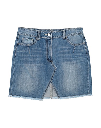 GAIALUNA Gonna jeans Blu 100% Cotone