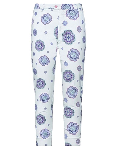 BARONIO Casual trouser White 98% Cotton, 2% Elastane