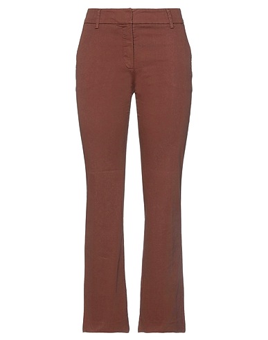 TRUE ROYAL Casual trouser Brown 97% Cotton, 3% Elastane
