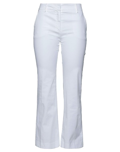 TRUE ROYAL Casual trouser White 97% Cotton, 3% Elastane