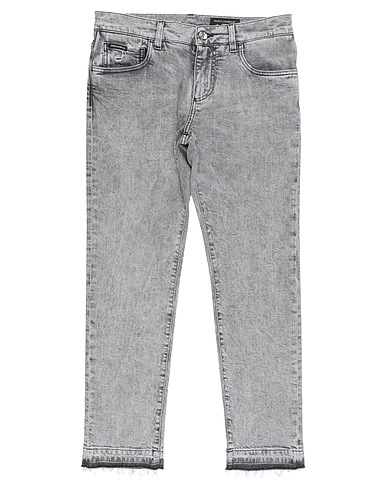DOLCE&GABBANA Denim trousers Grey 98% Cotton, 2% Elastane