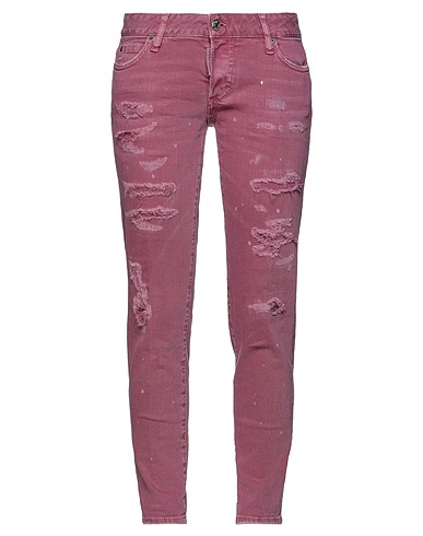 DSQUARED2 Pantaloni jeans Malva 97% Cotone, 3% Elastan, Pelle di bovino