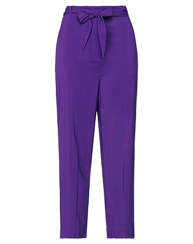 JUCCA Casual pants Purple 95% Viscose, 5% Elastane