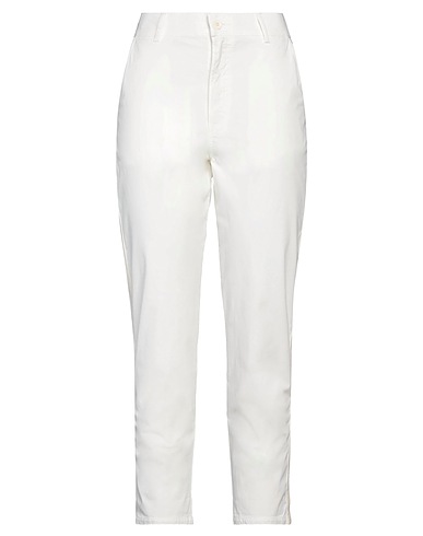 SOALLURE Повседневные брюки Белый 97% Хлопок, 3% Эластан