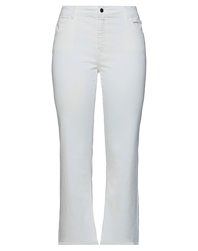 EMME by MARELLA Casual trouser White 58% Lyocell, 40% Cotton, 2% Elastane
