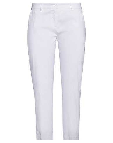 TWINSET Casual trouser White 60% Cotton, 32% Polyamide, 8% Elastane