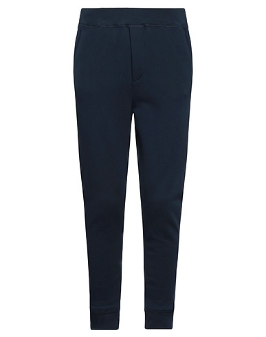 DSQUARED2 Casual trouser Navy blue 100% Cotton, Elastane