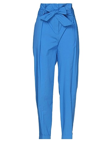 JUCCA Casual pants Pastel blue 100% Cotton