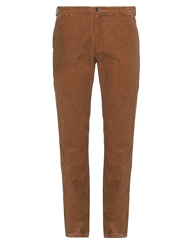 40WEFT Casual trouser Brown 98% Cotton, 2% Elastane