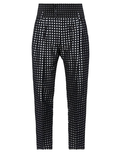 DOLCE&GABBANA Casual trouser Black 52% Polyester, 47% Cotton, 1% Silk