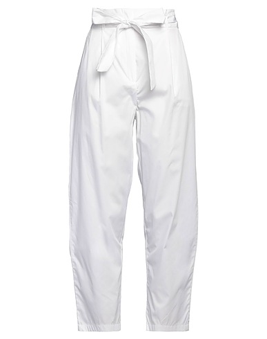 EMME by MARELLA Casual trouser White 100% Cotton
