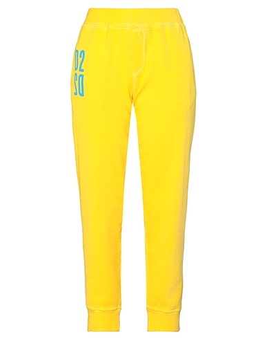 DSQUARED2 Pantalone Giallo 100% Cotone, Elastan