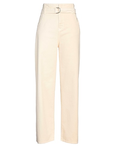 SOLOTRE ジーンズ ベージュ コットン 100%