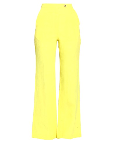SOLOTRE Casual pants Yellow 100% Linen