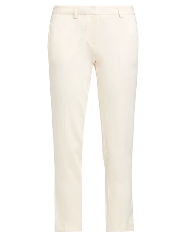 SIMONA CORSELLINI Casual pants Ivory 96% Viscose, 4% Elastane