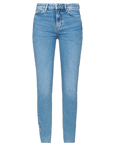 GUESS Denim pants Blue 80% Cotton, 10% Modal, 7% Lycra®, 2% Elastomultiester, 1% Elastane