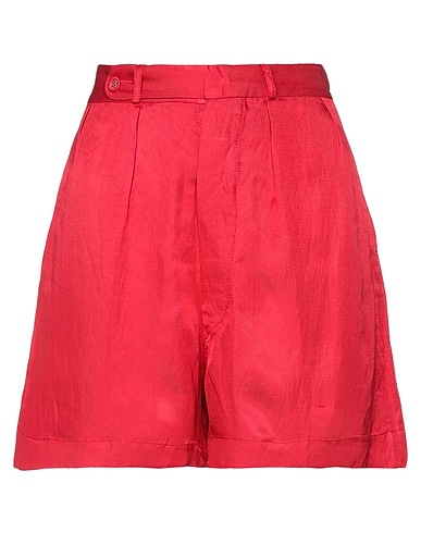 TRUE NYC® Shorts & Bermuda Rosso 72% Viscosa, 28% Lino