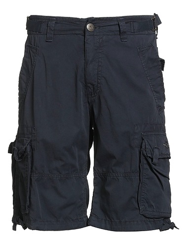 AERONAUTICA MILITARE Shorts & Bermuda Navy blue 100% Cotton