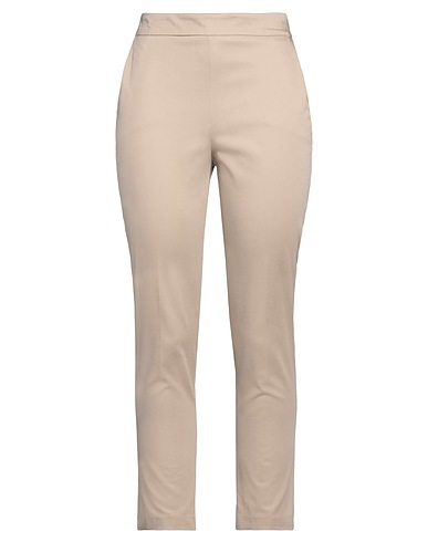 HANITA Casual pants Beige 97% Cotton, 3% Elastane