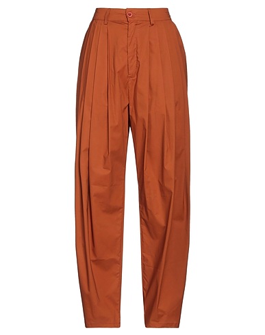 SOLOTRE Casual pants Brown 100% Cotton