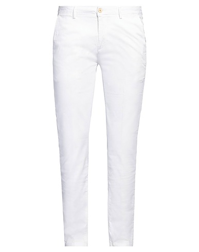 YAN SIMMON Casual trouser Beige 98% Cotton, 2% Elastane