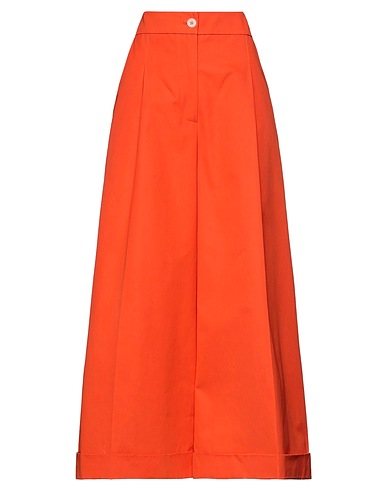 SOLOTRE Casual pants Orange 100% Cotton
