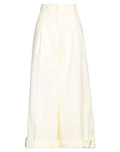 SOLOTRE Casual pants Ivory 100% Cotton
