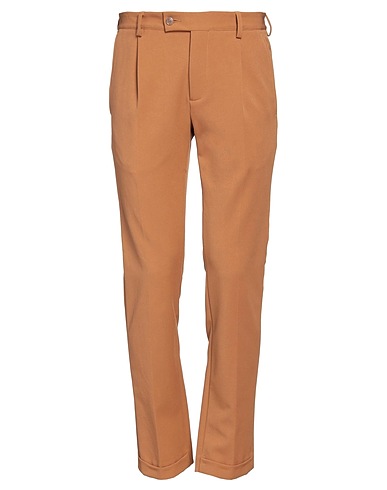 GREY DANIELE ALESSANDRINI Casual trouser Camel 100% Cotton