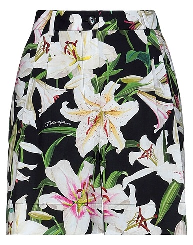 DOLCE&GABBANA Shorts & Bermuda Nero 100% Cotone