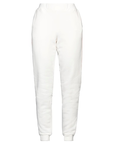 PARAJUMPERS Casual trouser Off white 95% Cotton, 5% Elastane, Polyamide