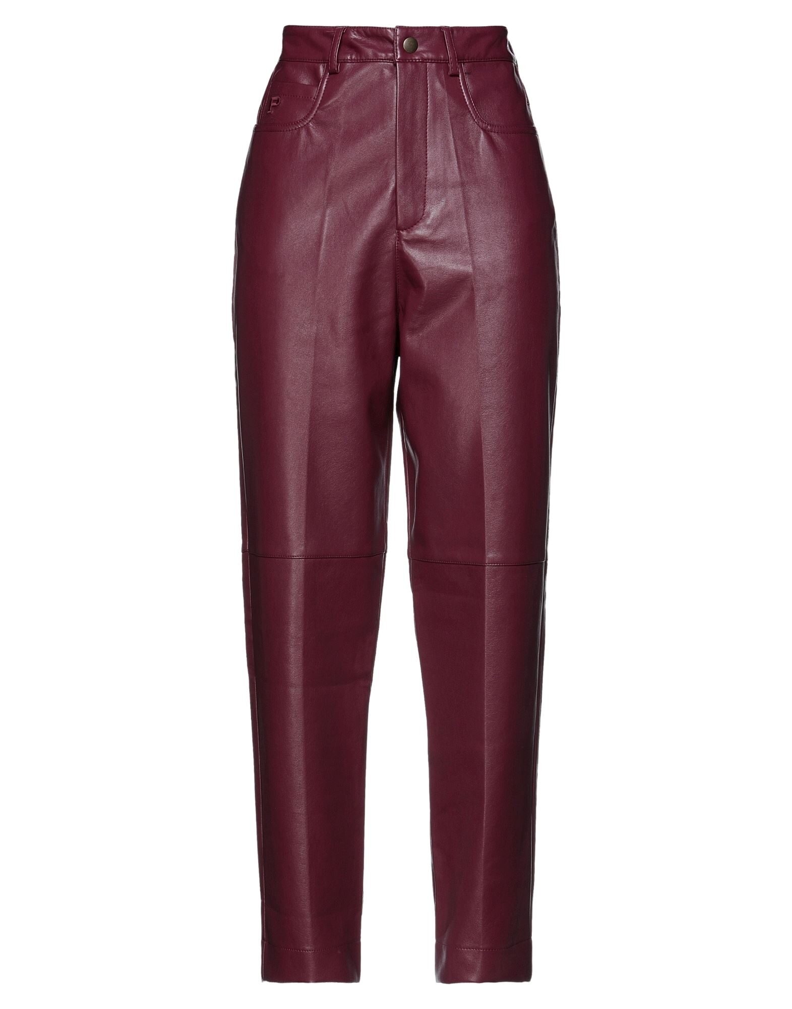 パンツ MOSCHINO Women Straight Pants 031082361208 Purple Moschino Ladies Violet Straight Leg Trousers, Brand Size 40