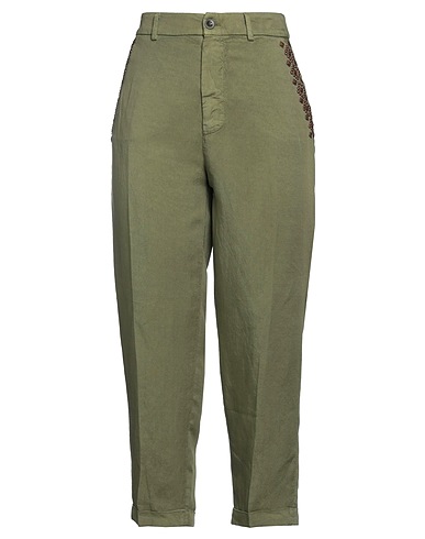 MASON'S Casual trouser Military green 53% Lyocell, 24% Viscose, 23% Linen