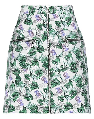 MAJE Mini skirt White 65% Viscose, 35% Linen