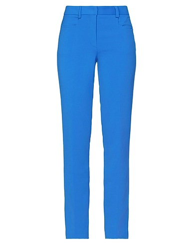 CRISTINAEFFE Casual trouser Bright blue 81% Polyester, 13% Viscose, 6% Elastane