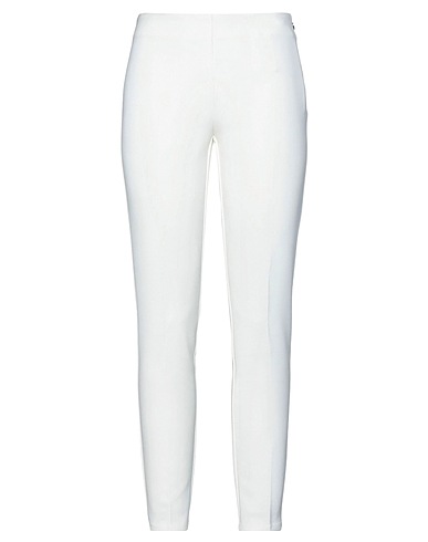CRISTINAEFFE Casual trouser White 65% Polyester, 31% Viscose, 4% Elastane