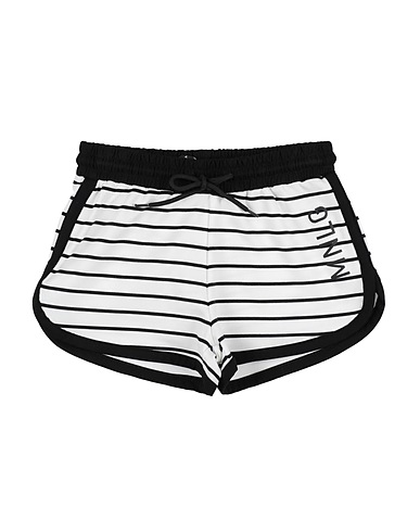 MANILA GRACE Shorts & Bermuda Ivory 55% Viscose, 37% Nylon, 8% Elastane